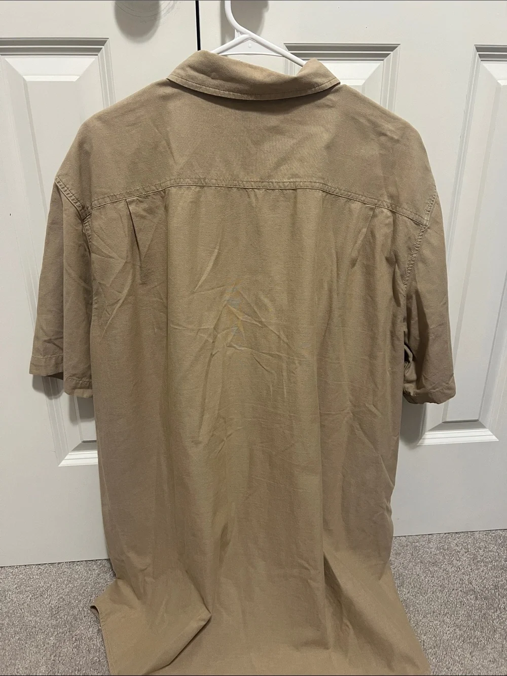 Carhartt Short-Sleeve Shirt Jacket in Khaki Tan